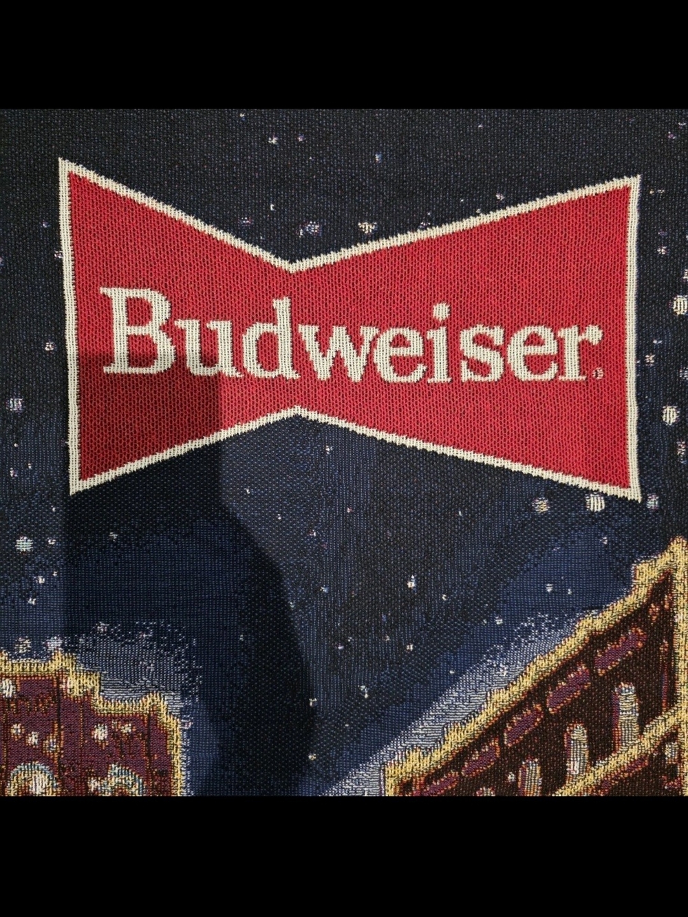 Budweiser Clydesdales Woven Tapestry Throw Blanket – Clydesdale Holiday Brewery - Picture 2 of 4